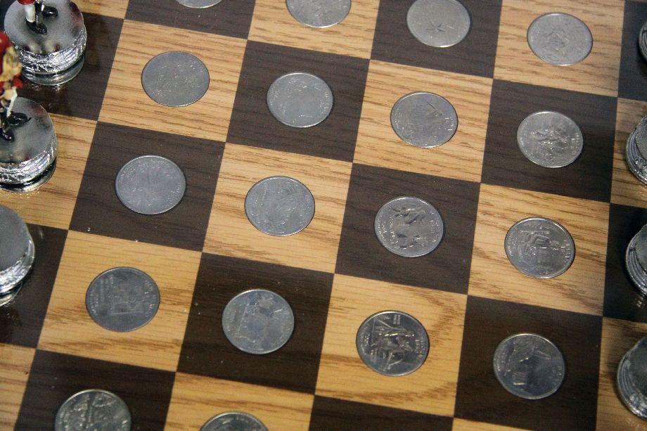 Quarters on a chess board